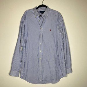 Ralph Lauren Mens Button Down Striped Shirt